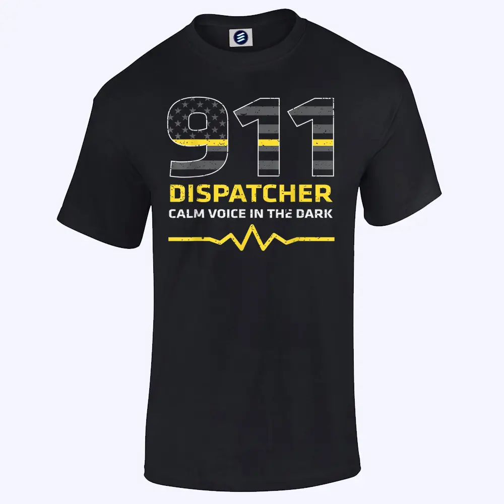 911 Dispatcher Calm Voice In The Dark Emergency T-Shirt, Gift for Christmas, Mother, Father